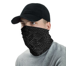 Black Snake Skin Neck Gaiter Masks by Design Express