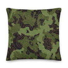 Green Camoline Square Premium Pillow by Design Express