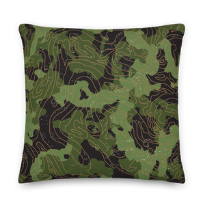 Green Camoline Square Premium Pillow by Design Express