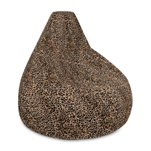 Golden Leopard Bean Bag Chair w/ filling by Design Express