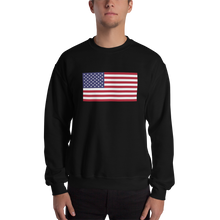 Black / S United States Flag "Solo" Sweatshirt by Design Express