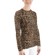 Golden Leopard Women's Rash Guard by Design Express