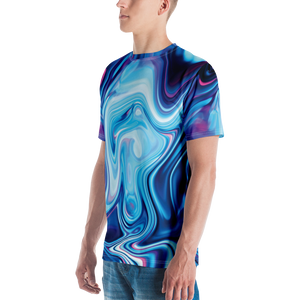 Lucid Blue Men's T-shirt by Design Express