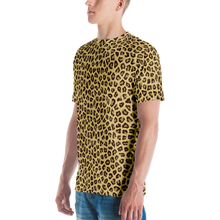 Yellow Leopard Print Men's T-shirt by Design Express