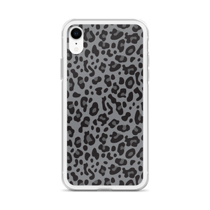 Grey Leopard Print iPhone Case by Design Express