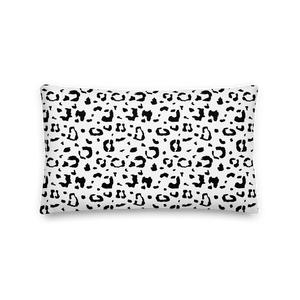 Black & White Leopard Print Premium Pillow by Design Express