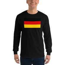 Black / S Germany Flag Long Sleeve T-Shirt by Design Express