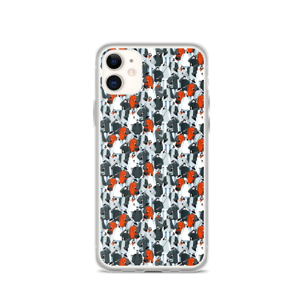 iPhone 11 Mask Society Illustration iPhone Case by Design Express