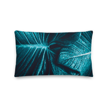 20×12 Turquoise Leaf Premium Pillow by Design Express