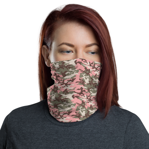 Default Title Subdued Pink Camo Neck Gaiter Masks by Design Express