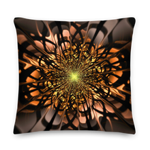 22×22 Abstract Flower 02 Square Premium Pillow by Design Express