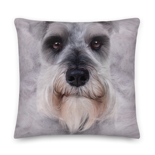 22×22 Schnauzer Dog Premium Pillow by Design Express