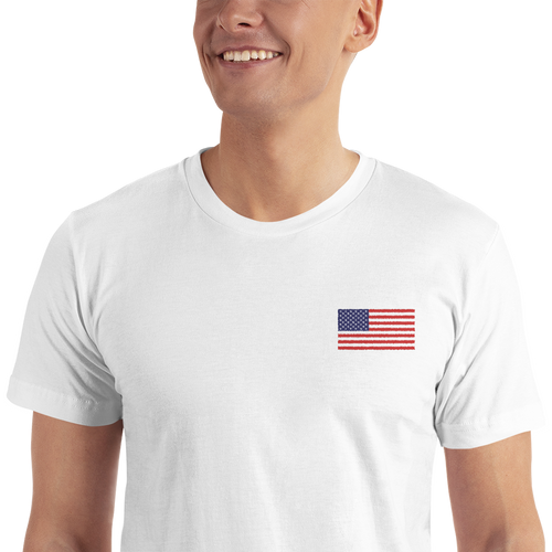 White / S United States Flag 