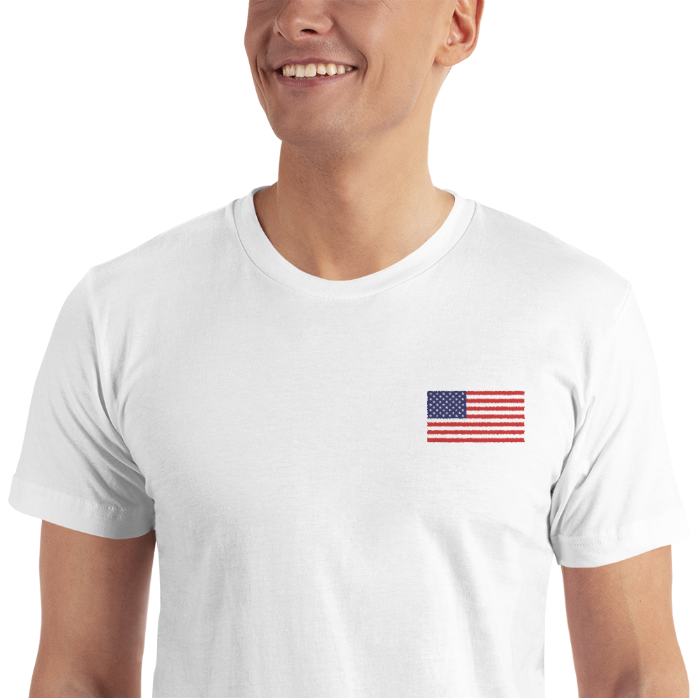 White / S United States Flag 