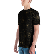 Golden Floral Men's T-shirt by Design Express