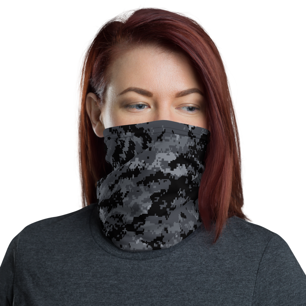 Default Title Dark Grey Digital Camouflage Neck Gaiter Masks by Design Express