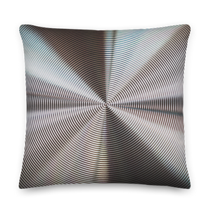 Hypnotizing Steel Square Premium Pillow by Design Express