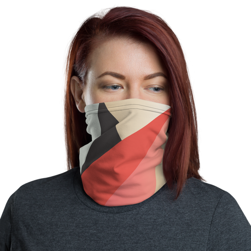 Default Title Geometric Print Neck Gaiter Masks by Design Express