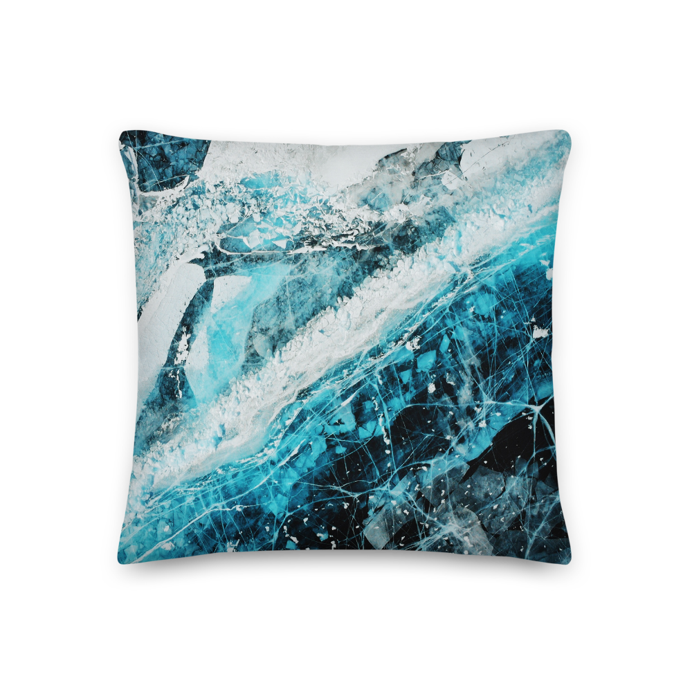 18×18 Ice Shot Square Premium Pillow by Design Express