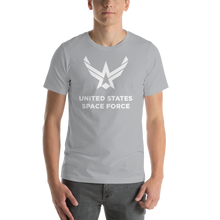 Silver / S United States Space Force "Reverse" Short-Sleeve Unisex T-Shirt by Design Express