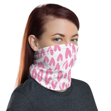 Pink Heart Pattern Neck Gaiter Masks by Design Express