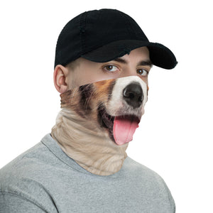 Border Collie Dog with Tongue Neck Gaiter Masks by Design Express