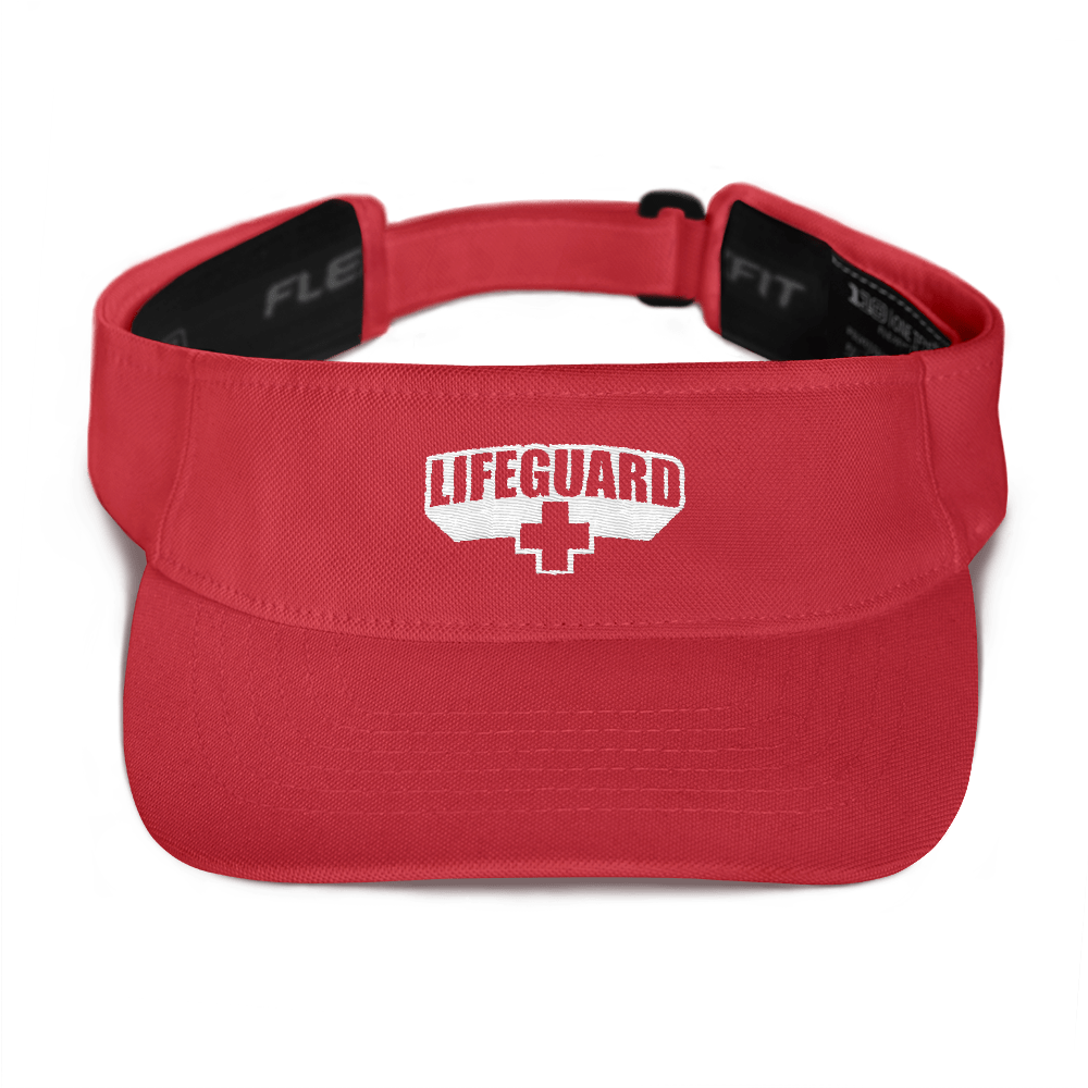 Default Title Lifeguard Classic Red Visor by Design Express