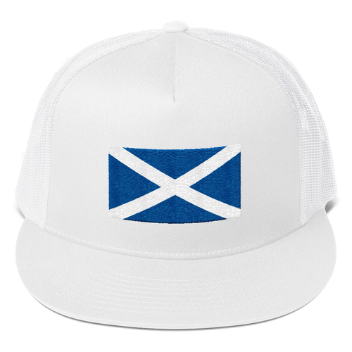 White Scotland Flag 