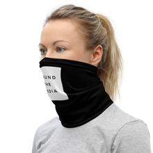 Defund The Media Square Black Neck Gaiter by Design Express