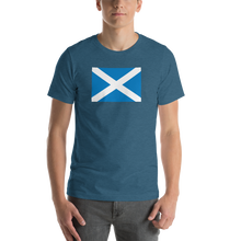 Heather Deep Teal / S Scotland Flag "Solo" Short-Sleeve Unisex T-Shirt by Design Express