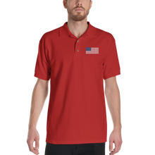 United States Flag "Solo" Embroidered Polo Shirt by Design Express