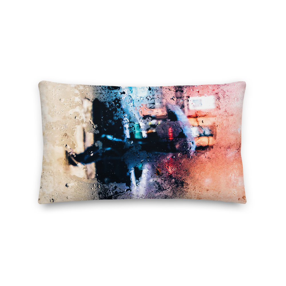 Default Title Rainy Blury Rectangle Premium Pillow by Design Express