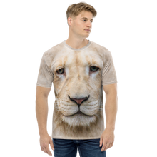 XS White Lion Men's T-shirt by Design Express