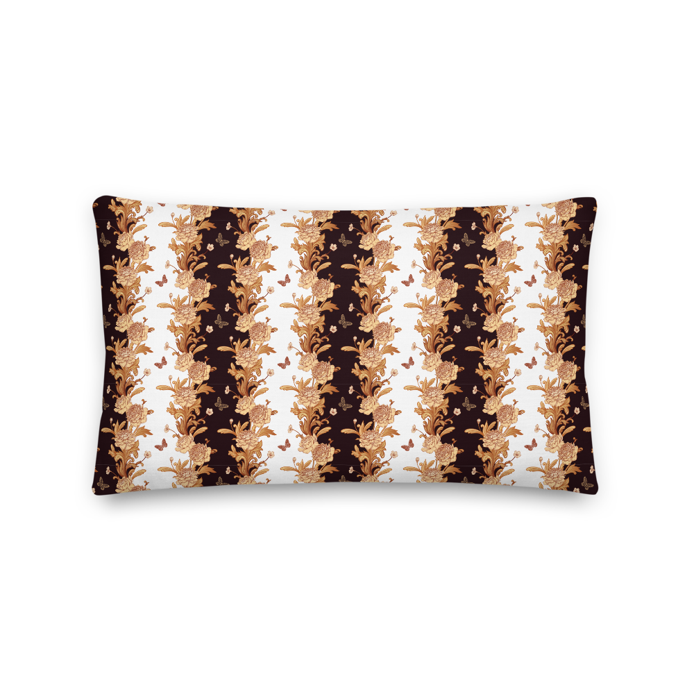 Default Title Gold Baroque Rectangle Premium Pillow by Design Express