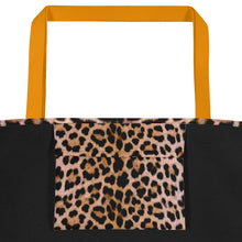 Leopard Face "All Over Animal" Beach Bag Totes by Design Express