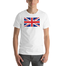 White / S United Kingdom Flag "Solo" Short-Sleeve Unisex T-Shirt by Design Express