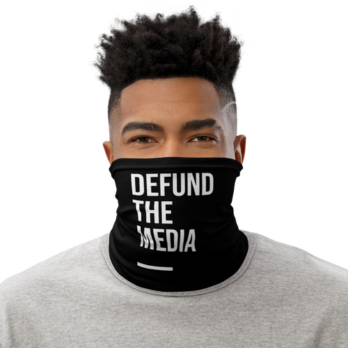 Default Title Defund The Media Condensed Black Neck Gaiter by Design Express