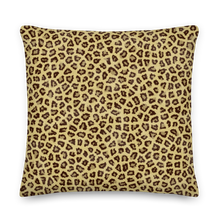 Yellow Leopard Print Premium Pillow by Design Express