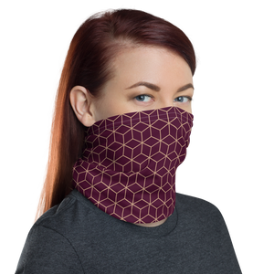 Diamond Wine Pattern Neck Gaiter Masks by Design Express