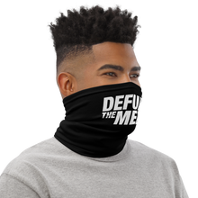 Defund The Media Italic Black Neck Gaiter by Design Express