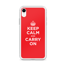 Red Keep Calm and Carry On iPhone Case iPhone Cases by Design Express