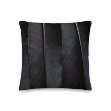 Black Feathers Square Premium Pillow by Design Express