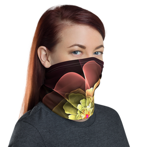 Abstract Flower 04 Neck Gaiter Masks by Design Express