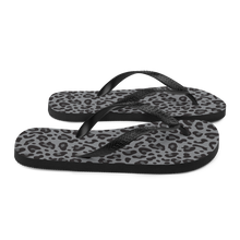 Grey Leopard Print Flip-Flops by Design Express