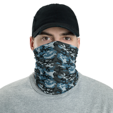 Default Title Muted Blue Camo Neck Gaiter Masks by Design Express