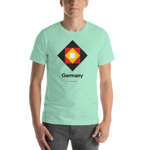 Heather Mint / S Germany "Diamond" Unisex T-Shirt by Design Express