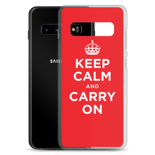 Keep Calm and Carry On Red Samsung Case by Design Express