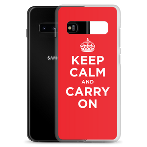 Keep Calm and Carry On Red Samsung Case by Design Express