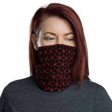 Default Title Diamond Red Black Pattern Neck Gaiter Masks by Design Express