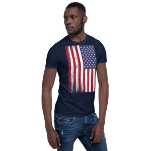 US Flag Distressed Short-Sleeve Unisex T-Shirt by Design Express